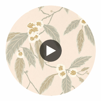 Coppice Powder / Truffle / Gilver | Harlequin UK Circular Swatch | Harlequin