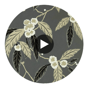 Coppice Ebony/Putty/Snow | Harlequin UK Circular Swatch | Harlequin