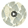Foxley Platinum/Gold | Harlequin UK Circular Swatch | Harlequin