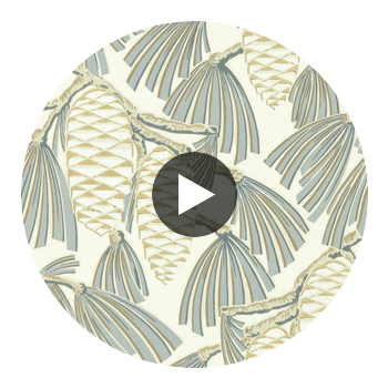Foxley Platinum/Gold | Harlequin UK Circular Swatch | Harlequin