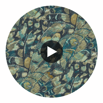 Lamina Ink/Marine | Harlequin UK Circular Swatch | Harlequin
