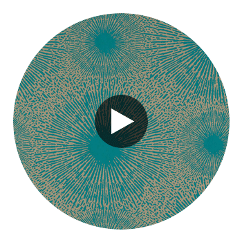 Anthology Perlite Crysocolla / Gold Ore | Harlequin UK Circular Swatch | Harlequin
