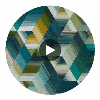 Arccos Emerald/Blush | Harlequin UK Circular Swatch | Harlequin