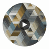 Arccos Ochre/Steel | Harlequin UK Circular Swatch | Harlequin