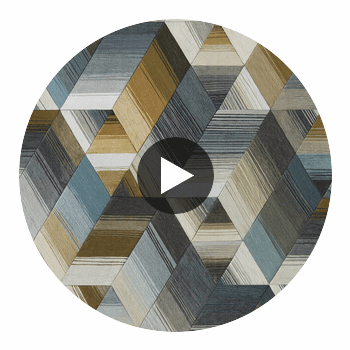 Arccos Ochre/Steel | Harlequin UK Circular Swatch | Harlequin
