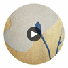 Kienze Shimmer Antique Gold/Ink | Harlequin UK Circular Swatch | Harlequin