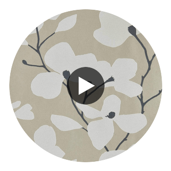 Kienze Shimmer Gilver/Chalk | Harlequin UK Circular Swatch | Harlequin