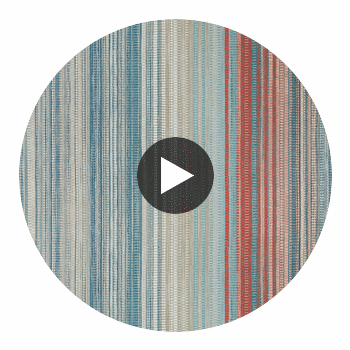 Spectro Stripe Teal/Sedona/Rust | Harlequin UK Circular Swatch | Harlequin