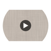 Derman Gray Double Oatme Oatmeal & Sand Wallcovering | Jeffrey Stevens Circular Swatch | DW