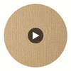 House Of Tweed Revival Beige | Architectural Wallcoverings Circular Swatch | Koroseal