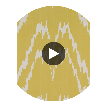 Jano - Amarillo Yellow By Gaston Y Daniela | Lorenzo Castillo Hispania Wp |Ikat/Southwest/Kilims  Wallcovering Print Circular Swatch | DW