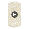 Balabina - Vintage Yellow Yellow By Cole & Son | Cole & Son Mariinsky Damask |  Wallcovering Print Circular Swatch | DW