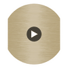 Plume - Buff & Gold Gold By Cole & Son | Cole & Son Curio |  Wallcovering Print Circular Swatch | DW