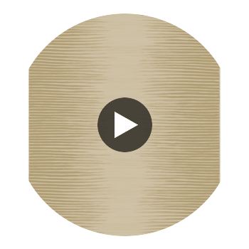 Plume - Buff & Gold Gold By Cole & Son | Cole & Son Curio |  Wallcovering Print Circular Swatch | DW