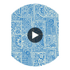 Bellini - Blue & White Blue By Cole & Son | Cole & Son Mariinsky Damask |  Wallcovering Print Circular Swatch | DW