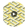 Luxor - Green  By Cole & Son | Cole & Son Geometric Ii |  Wallcovering Print Circular Swatch | DW