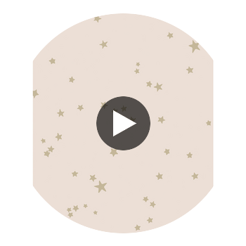 Stars - Pink & Gold  By Cole & Son | Cole & Son Whimsical | Novelty Wallcovering Print Circular Swatch | DW