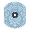 Giselle - Blue Blue By Cole & Son | Cole & Son Mariinsky Damask |  Wallcovering Print Circular Swatch | DW