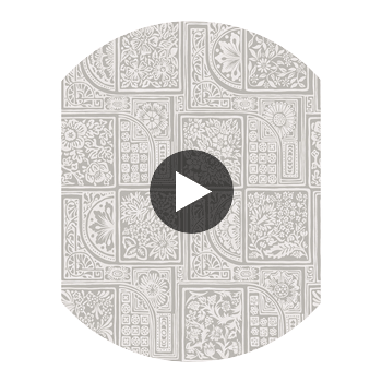Bellini - Grey & White Light Grey By Cole & Son | Cole & Son Mariinsky Damask |  Wallcovering Print Circular Swatch | DW