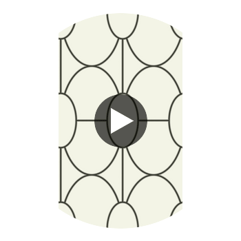 Riviera - Black And White  By Cole & Son | Cole & Son Geometric Ii |  Wallcovering Print Circular Swatch | DW