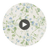Sweet Pea - Blue  By Cole & Son | Cole & Son Archive Anthology |Botanical & Floral  Wallcovering Print Circular Swatch | DW