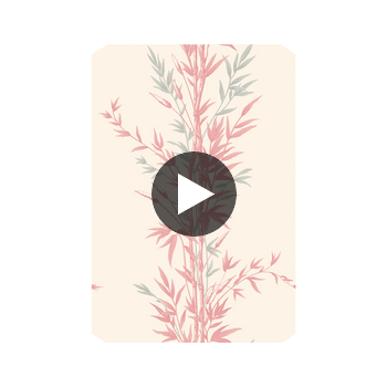 Bamboo - Pink  By Cole & Son | Cole & Son Archive Anthology |Botanical & Floral  Wallcovering Print Circular Swatch | DW