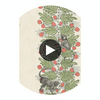 Acacia - Green & Coral Berries Multi By Cole & Son | Cole & Son Ardmore |  Wallcovering Print Circular Swatch | DW