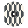 Tile - Black And White  By Cole & Son | Cole & Son Geometric Ii |  Wallcovering Print Circular Swatch | DW
