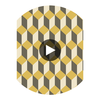 Delano - Yellow And Black  By Cole & Son | Cole & Son Geometric Ii |  Wallcovering Print Circular Swatch | DW