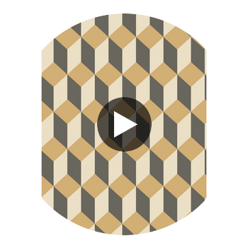 Delano - Gold And Black  By Cole & Son | Cole & Son Geometric Ii |  Wallcovering Print Circular Swatch | DW