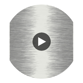 Plume - Black & White Black By Cole & Son | Cole & Son Curio |  Wallcovering Print Circular Swatch | DW