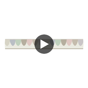 Scaramouche - Ice-Cream  By Cole & Son | Cole & Son Whimsical |  Wallcovering Print Circular Swatch | DW