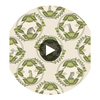 Ardmore Cameos - Stone & Green Multi By Cole & Son | Cole & Son Ardmore |  Wallcovering Print Circular Swatch | DW