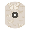 Butterflies & Dragonflies - Grey  By Cole & Son | Cole & Son Whimsical | Animal/Insects Wallcovering Print Circular Swatch | DW