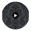 Petrouchka - Charcoal Charcoal By Cole & Son | Cole & Son Mariinsky Damask |  Wallcovering Print Circular Swatch | DW