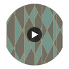 Oblique - Teal And Black  By Cole & Son | Cole & Son Geometric Ii |  Wallcovering Print Circular Swatch | DW