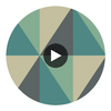 Apex Grand - Teal  By Cole & Son | Cole & Son Geometric Ii |  Wallcovering Print Circular Swatch | DW