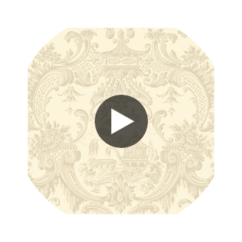 Chippendale China - Stone  By Cole & Son | Cole & Son Archive Anthology |Chinoiserie Global Wallcovering Print Circular Swatch | DW