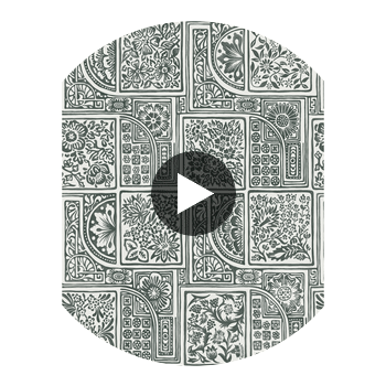 Bellini - Black & White Charcoal By Cole & Son | Cole & Son Mariinsky Damask |  Wallcovering Print Circular Swatch | DW