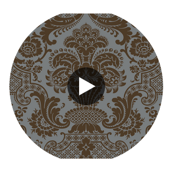 Carmen Cs - Charcoal Grey By Cole & Son | Cole & Son Mariinsky Damask |  Wallcovering Print Circular Swatch | DW