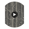 Woods & Stars - Charcoal  By Cole & Son | Cole & Son Whimsical | Novelty Wallcovering Print Circular Swatch | DW
