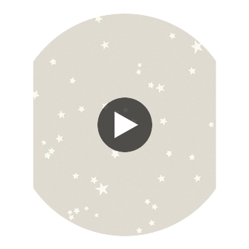 Stars - Grey & White  By Cole & Son | Cole & Son Whimsical | Novelty Wallcovering Print Circular Swatch | DW