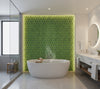Narina - Leaf Green Green By Cole & Son | Cole & Son Ardmore |  Wallcovering Print - bathroom room setting