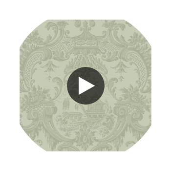 Chippendale China - Olive  By Cole & Son | Cole & Son Archive Anthology |Chinoiserie Global Wallcovering Print Circular Swatch | DW