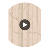 Woods - Pink/Gilver  By Cole & Son | Cole & Son Whimsical | Novelty Wallcovering Print Circular Swatch | DW