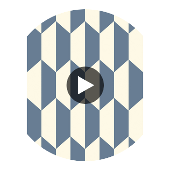 Tile - Blue And White  By Cole & Son | Cole & Son Geometric Ii |  Wallcovering Print Circular Swatch | DW