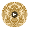 Carmen Cs - Gold Gold By Cole & Son | Cole & Son Mariinsky Damask |  Wallcovering Print Circular Swatch | DW