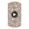 Balabina - Stone & Gilver Grey By Cole & Son | Cole & Son Mariinsky Damask |  Wallcovering Print Circular Swatch | DW