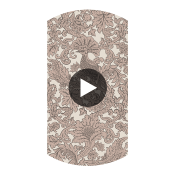 Balabina - Stone & Gilver Grey By Cole & Son | Cole & Son Mariinsky Damask |  Wallcovering Print Circular Swatch | DW