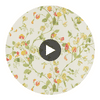 Sweet Pea - Pink & Yellow  By Cole & Son | Cole & Son Archive Anthology |Botanical & Floral  Wallcovering Print Circular Swatch | DW